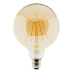 Ampoule Déco filament LED ambrée 7W E27 720lm 2500K - Globe
