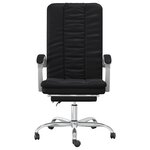 vidaXL Fauteuil inclinable de bureau Noir Similicuir