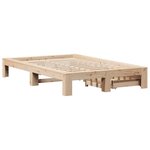 vidaXL Cadre de lit sans matelas 120x190 cm bois de pin massif