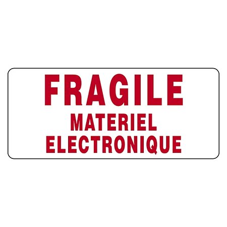 Étiquettes d'expédition fragile matériel électronique (lot de 500)
