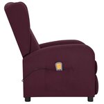 Vidaxl fauteuil de massage violet tissu