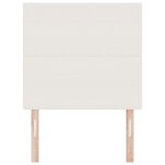 vidaXL Tête de lit LED avec des lumières à LED Crème 100 cm Polyester