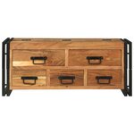 vidaXL Table Basse 90x50x38 cm Bois Massif d'Acacia
