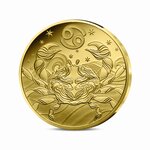 Signes astros - Cancer Monnaie de 5€ 1/2g or