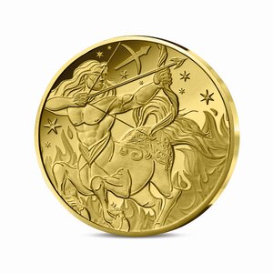 Signes astros - Sagittaire Monnaie de 5€ 1/2g or