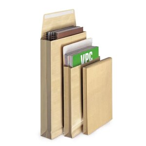 100 pochettes kraft renforcées dépliables - 22 9 x 32 4 cm