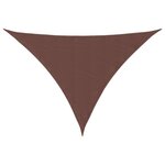 vidaXL Voile de parasol Tissu Oxford triangulaire 5x6x6 m marron