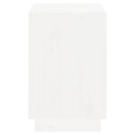 vidaXL Armoire à chaussures Blanc 110x34x52 cm Bois de pin massif