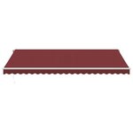 vidaXL Auvent rétractable automatique avec LED bordeaux 500x350 cm