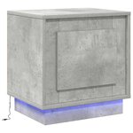 vidaXL Cabinet de chevet Gris béton 44 x 34 5 x 45 cm