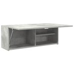 vidaXL Armoire murale de bain gris béton 80x25x30 cm bois d'ingénierie