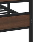 vidaXL Cadre de lit sans matelas avec tête de lit et pied de lit