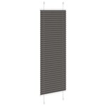 vidaXL Store plissé noir 50x150 cm largeur du tissu 49 4 cm polyester