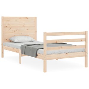 vidaXL Cadre de lit sans matelas bois massif