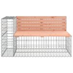 vidaXL Banc de jardin avec panier en gabion bois massif de douglas