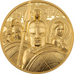 Pièce de monnaie en or 250 dollars g 31.1 (1 oz) millésime 2023 sparta sparta