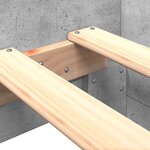 vidaXL Cadre de lit sans matelas gris béton 90x190cm bois d'ingénierie