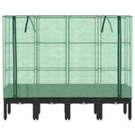 vidaXL Jardinière surélevée avec housse aspect rotin 160x40x140 cm