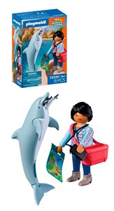 72091 Zoo : Dauphin et visiteur