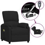 vidaXL Fauteuil électrique de massage Noir Tissu