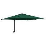 vidaXL Parasol mural de jardin vert 247 cm