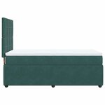 vidaXL Sommier à lattes de lit avec matelas Vert foncé 90x190 cm