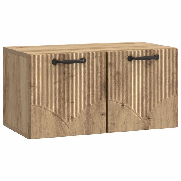 vidaXL Meuble TV mural 59 5 x 31 x 30 cm Chêne artisanal