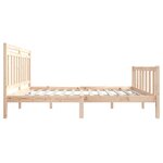 vidaXL Cadre de lit 150x200 cm Très grand Bois massif