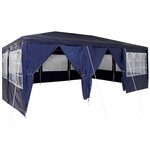 vidaXL Tente de fête Bleu et Blanc 600 x 400 x 266 cm
