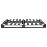 vidaXL Cadre de lit de palette sans matelas gris 140x200cm bois massif