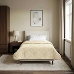 vidaXL Couette d'été 140 x 200 cm Été Crème Respirant