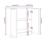 vidaXL Buffet Blanc 60x30x70 cm Bois d'ingénierie