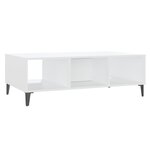 vidaXL Table basse Blanc 103 5x60x35 cm Aggloméré