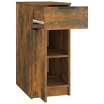 vidaXL Armoire de bureau Chêne fumé 33 5x50x75 cm Bois d'ingénierie