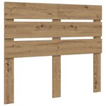 vidaXL Cadre de lit Chêne artisan 120 x 200 cm Bois de pin massif