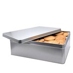 Boîte rectangulaire en fer blanc XL  vernis alimentaire  27 x 20 x 9 cm