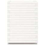 vidaXL Jardinière blanc 50x50x72 cm bois de pin massif