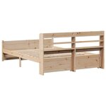 vidaXL Cadre de lit avec tête de lit sans matelas 140x200 cm