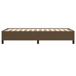 vidaXL Cadre de lit sans matelas marron foncé 90x200 cm tissu