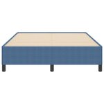 vidaXL Lit à ressorts Bleu 140 x 190 cm Velours
