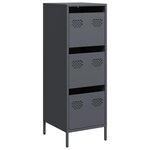 vidaXL Buffet haut anthracite 39x35x103 5 cm acier