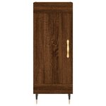 vidaXL Buffet Chêne marron 34 5x34x90 cm Bois d'ingénierie