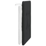 vidaXL Coussin de tête de lit noir et blanc 80 cm similicuir
