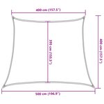 vidaXL Voile d'ombrage 160 g/m² Vert foncé 4/5x4 m PEHD