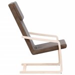 vidaXL Chaise de relaxation Marron foncé Tissu