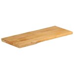vidaXL Dessus de table 90x40x2 5 cm bord vivant bois massif manguier