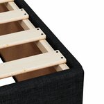 vidaXL Cadre de lit Noir 80x200 cm Tissu