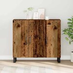 vidaXL Buffet Bois ancien 90 x 34 x 80 cm Bois d'ingénierie