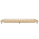 vidaXL Cadre de lit sans matelas chêne sonoma 120x190 cm