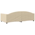 vidaXL Lit de repos crème 100x200 cm tissu